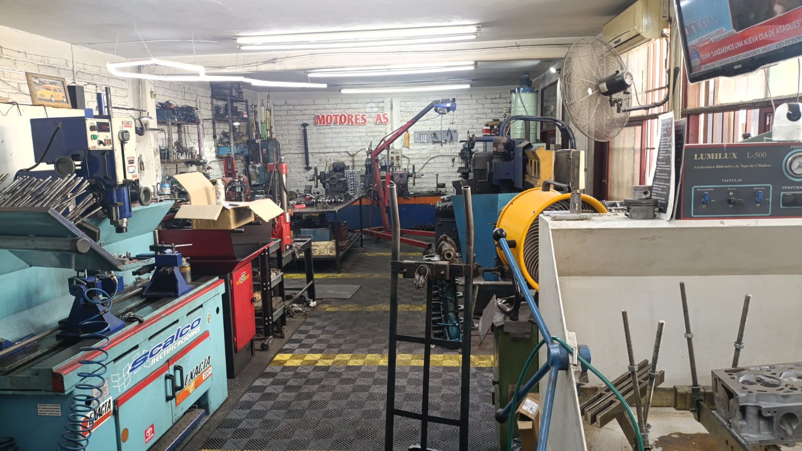 Maquinaria de rectificación en Rectificaciones Scalco